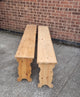 Long Solid Pine Bench (2 available)