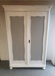 Antique Painted Pine Knockdown Wardrobe.