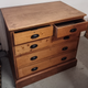 Large Pine 5 Drawer Chest with cup handles.